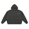 NOIR Signature Leapard Print Full Zip Hoodie