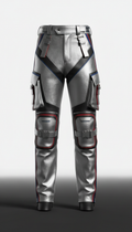Structured Metallic Cargo Pants