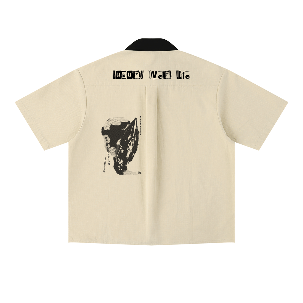 Unisex Color Block Short Sleeve Shirt