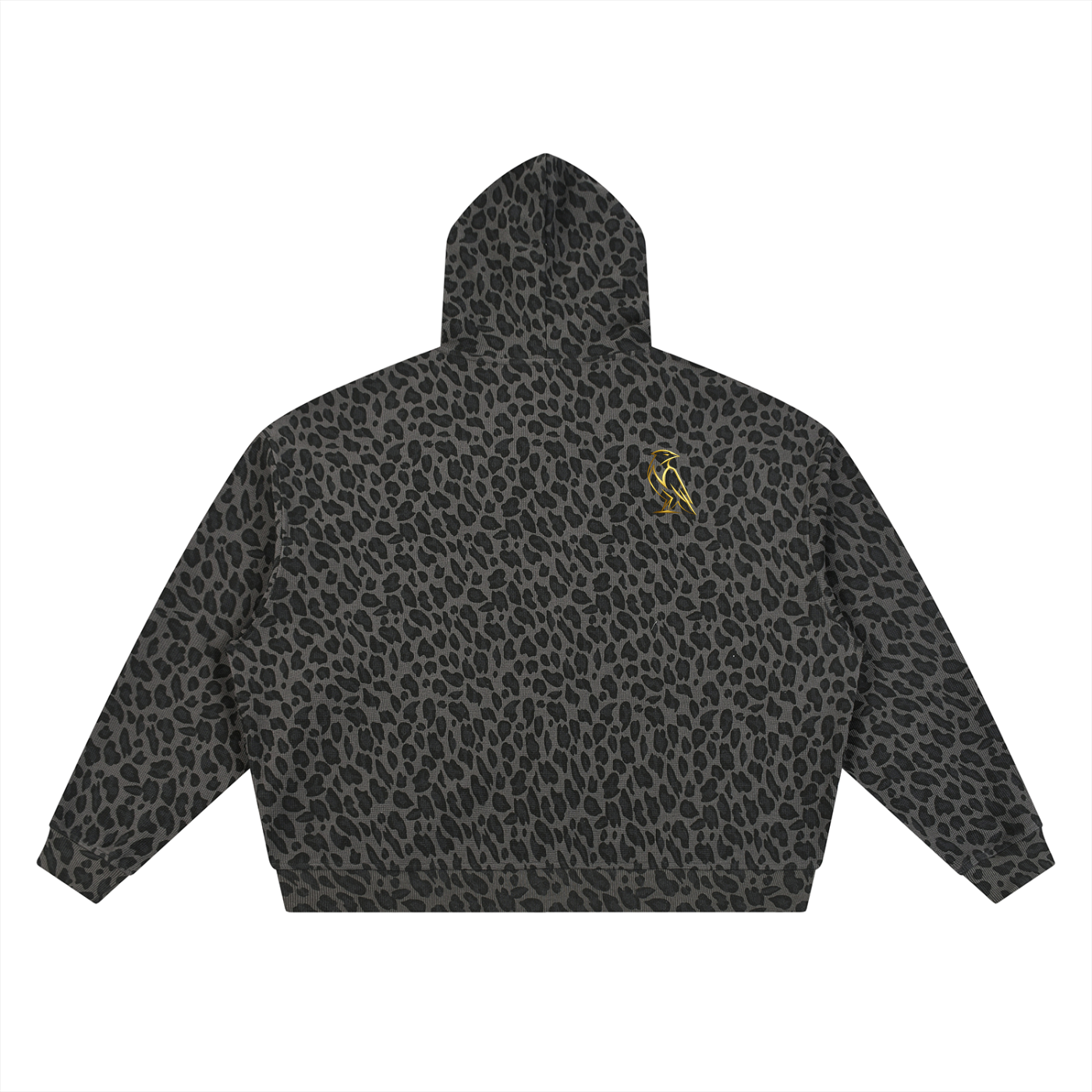 NOIR Signature Leapard Print Full Zip Hoodie