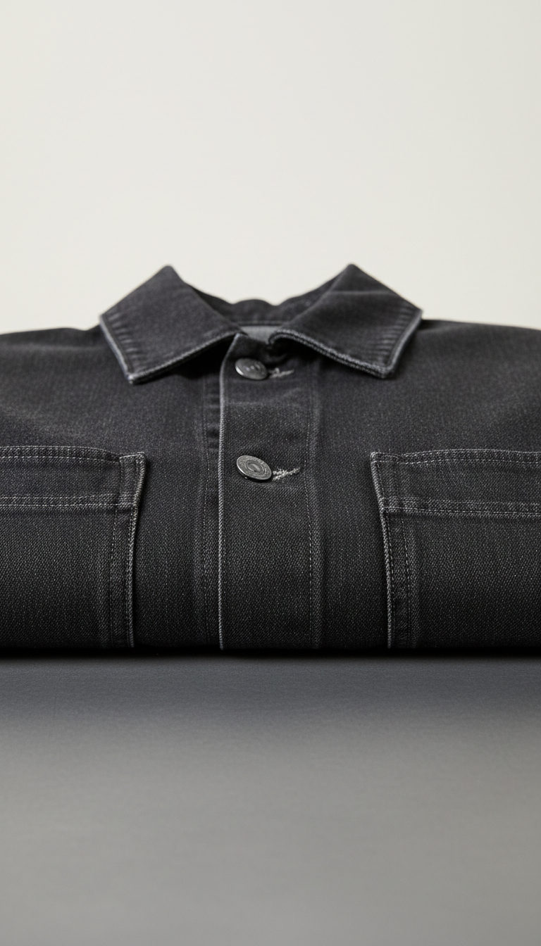 Minimalist Denim Chore Jacket